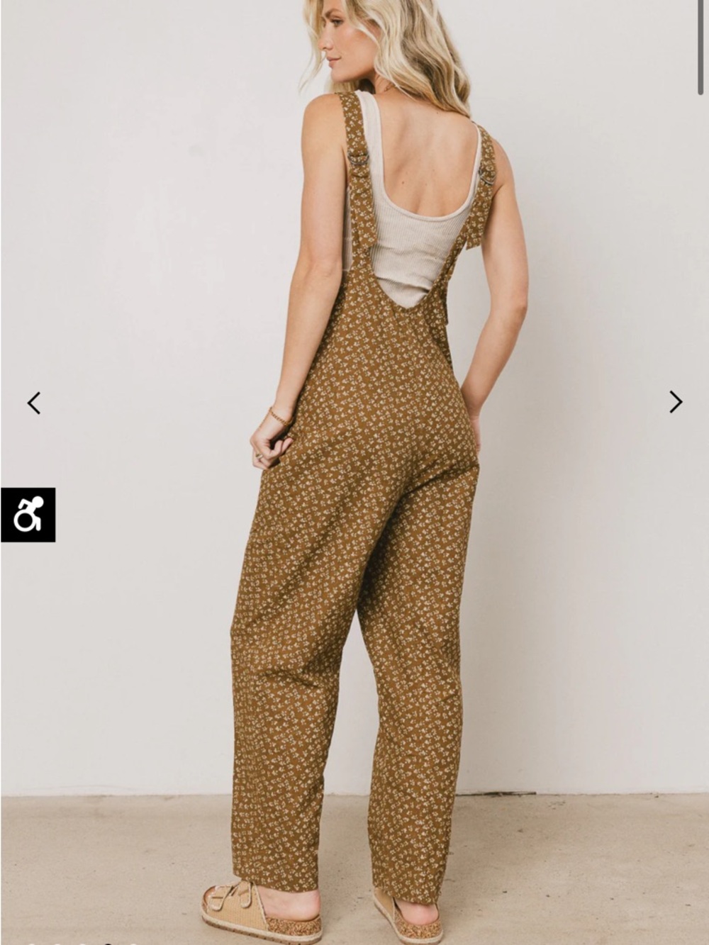 100% cotton Böhme Utility Jumpsuit with Wide adjustable Straps and pockets - Picture 11 of 11